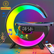 Multifunctional Wireless Charging Station with Stand Speaker RGB Night Light Fast Charging