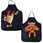 Креативный и забавный фартук с животным принтом, водонепроницаемый и маслостойкий, идеально подходит для различных задач, таких как уборка, готовка, выпечка, садоводство, кейтеринг и работа в молочном или чайном магазине.