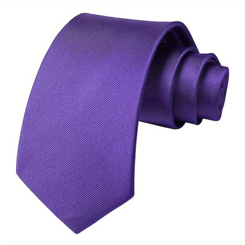 Мужской однотонный галстук для деловых свадеб и официальных мероприятий