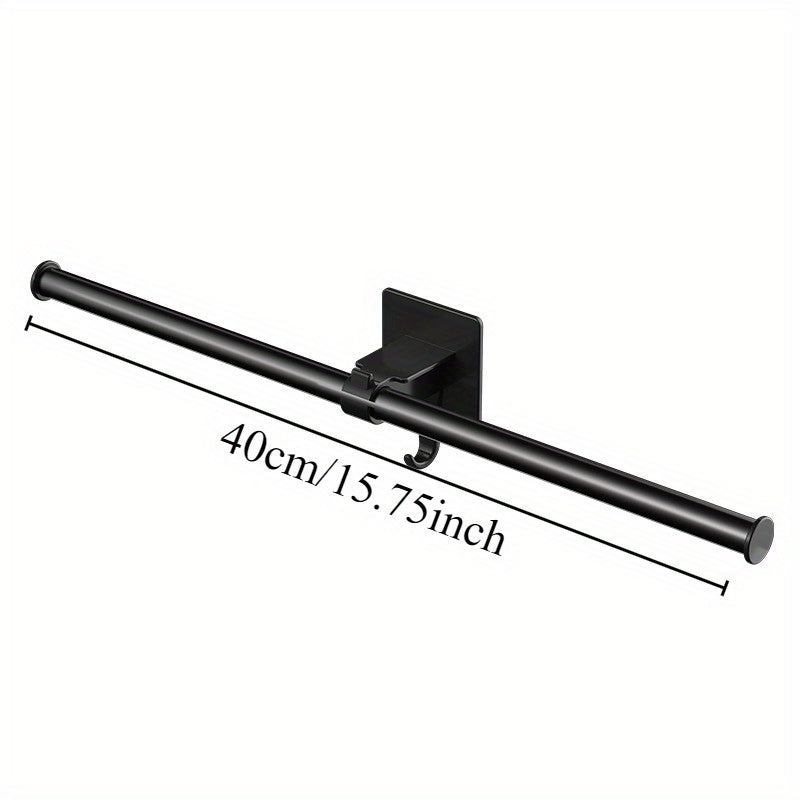 Ochiq javon dizayni, zanglamas po'latdan yasalgan devorga o'rnatiladigan saqlash tayoqchasi oshxona va hammom uchun - teshiksiz o'rnatish