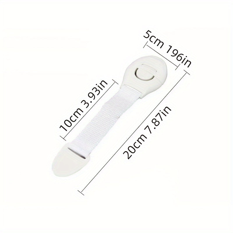 Set of 12 Adhesive Drawer and Cabinet Latches No Screws or Magnets Secure Furniture Kitchen Cabinets Ovens Toilet Seats