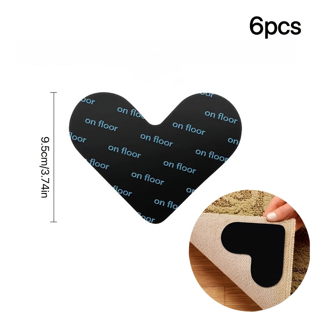 Set of 6 Washable Reusable Sofa Cover Grippers for Slip Prevention on Quilts and Mattresses