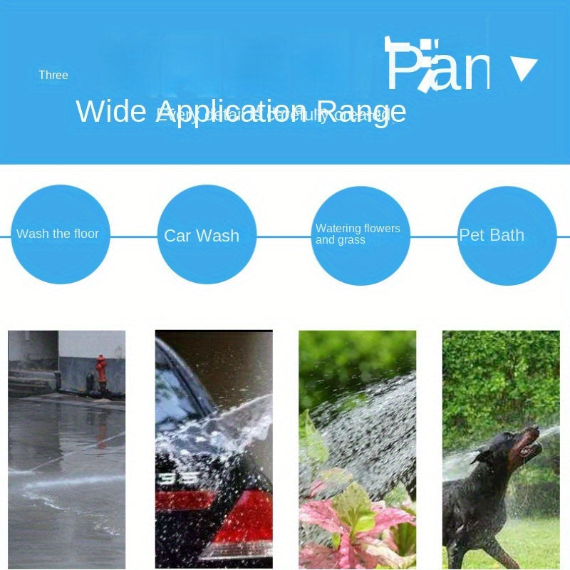 7.62/15.24м Выдвижной садовый шланг с 7 режимами распыления и водяной пистолет для мойки автомобиля, прочная резина и полиуретан