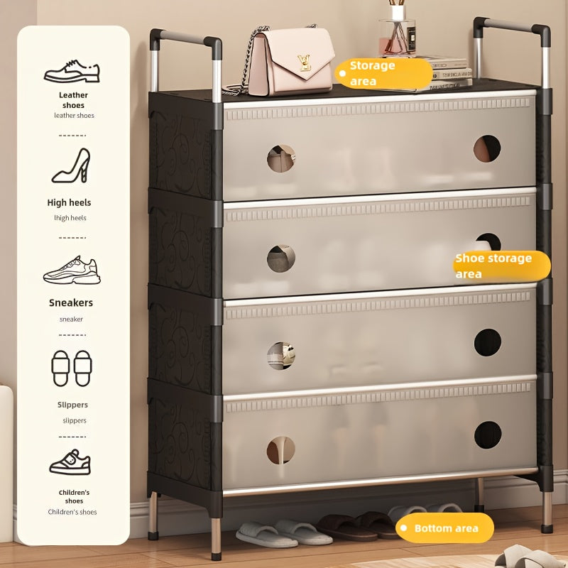 Modern Dustproof Shoe Rack with 4-7 Layers for Home Storage and Organization