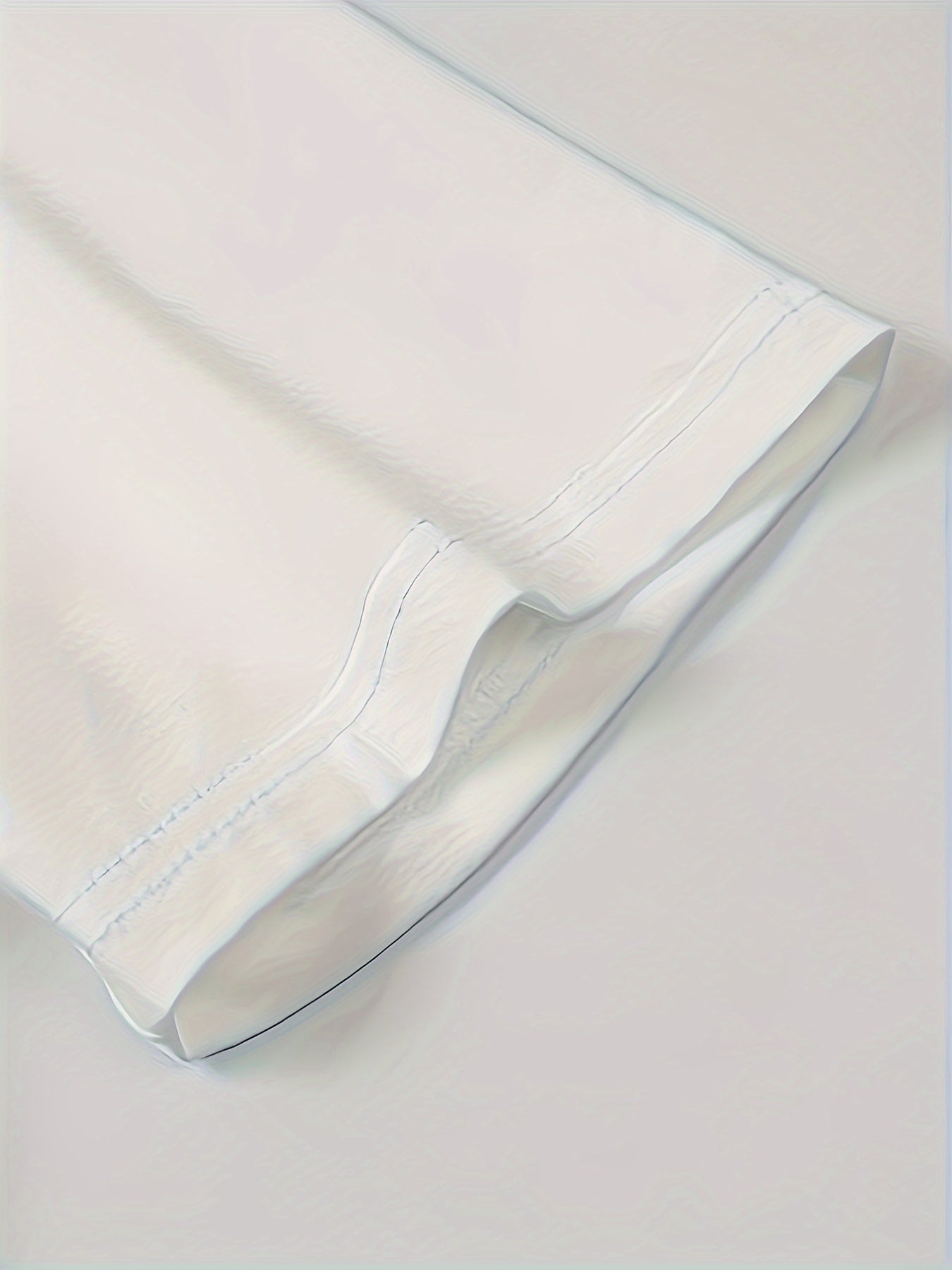 Camiseta de punto de color sólido para hombre en verano con cuello alto y mangas cortas