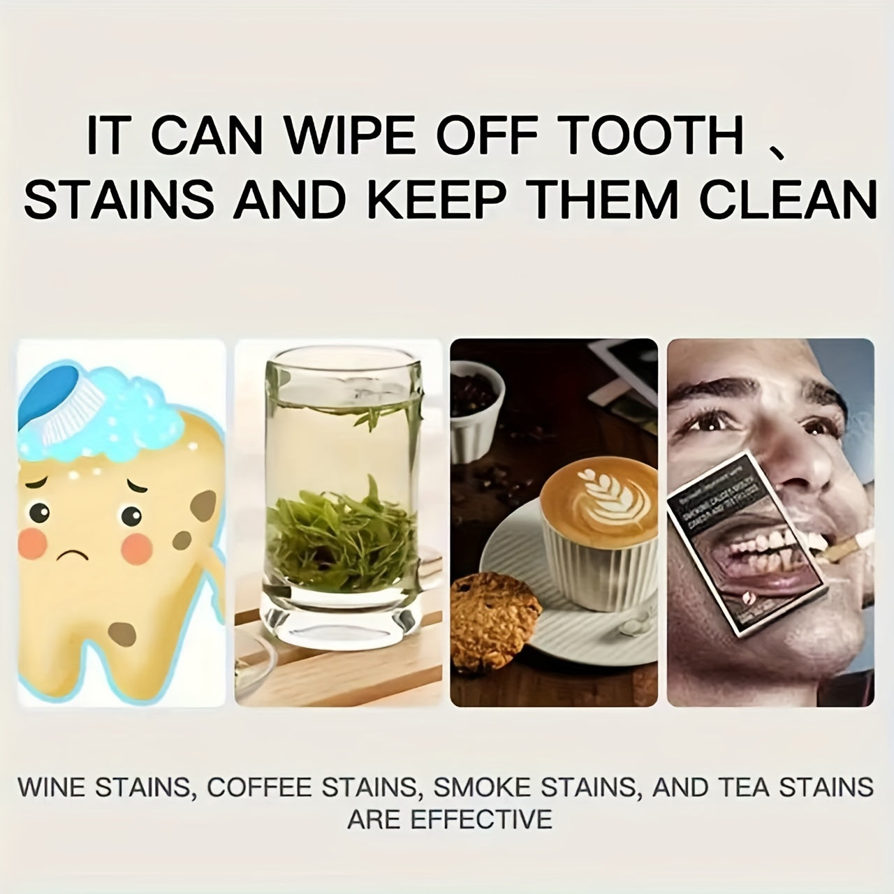 Portable Nano Sponge Teeth Cleaning Erasers 4pcs, Travel Friendly, Gentle Stain Removal