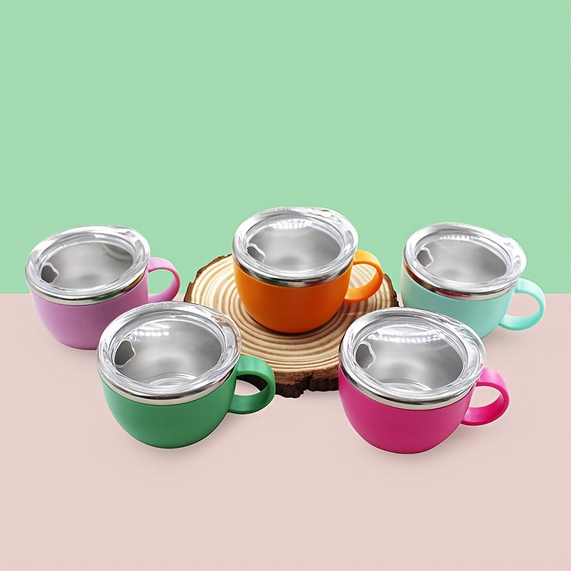 6-Pack Stainless Steel Tumblers with Lids 3oz for Travel and Home Use