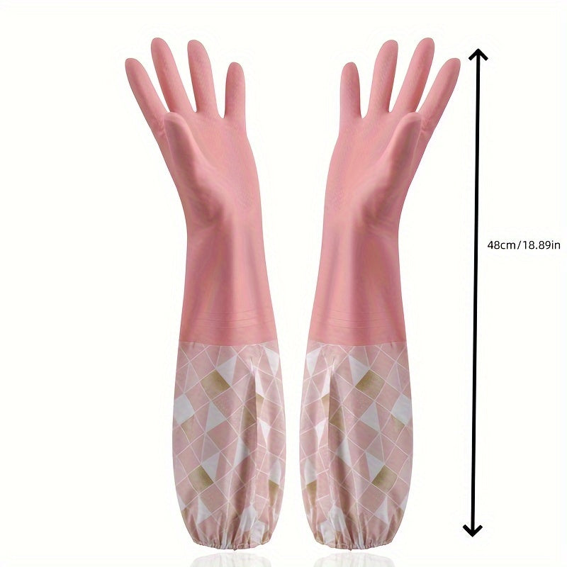 Водонепроницаемые легкие перчатки из ПВХ для уборки кухни и ванной комнаты