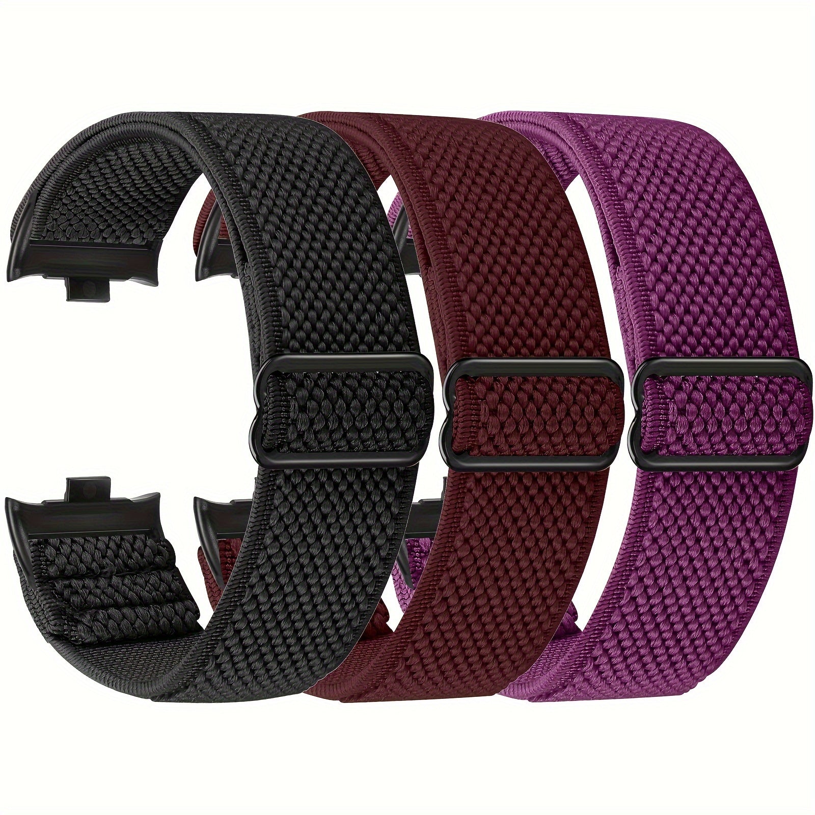 Xiaomi Redmi Watch 4 va Band 8 Pro uchun 3 ta Nilon almashtirish bandlari, sozlanadigan fitness kamarlar