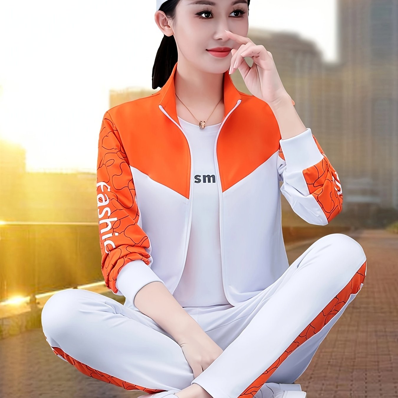 Women's Cardigan Set Long Sleeve Spring Autumn Casual Outdoor Sportswear