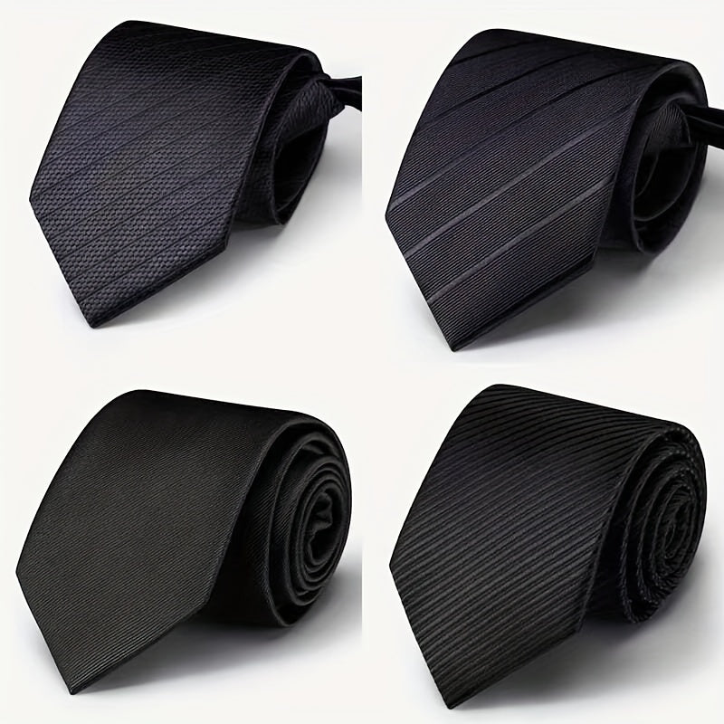 Men's Wedding Tie Striped Design Gift for Groom Business Professional
