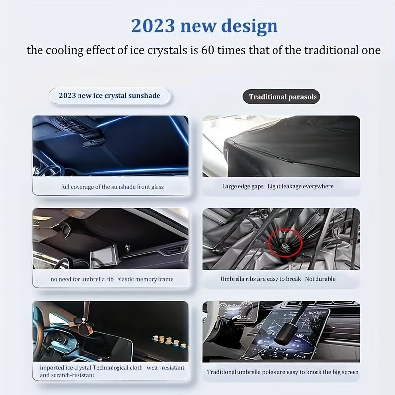 Car Windshield Sun Shade Cover Foldable UV Protection Interior Cooling