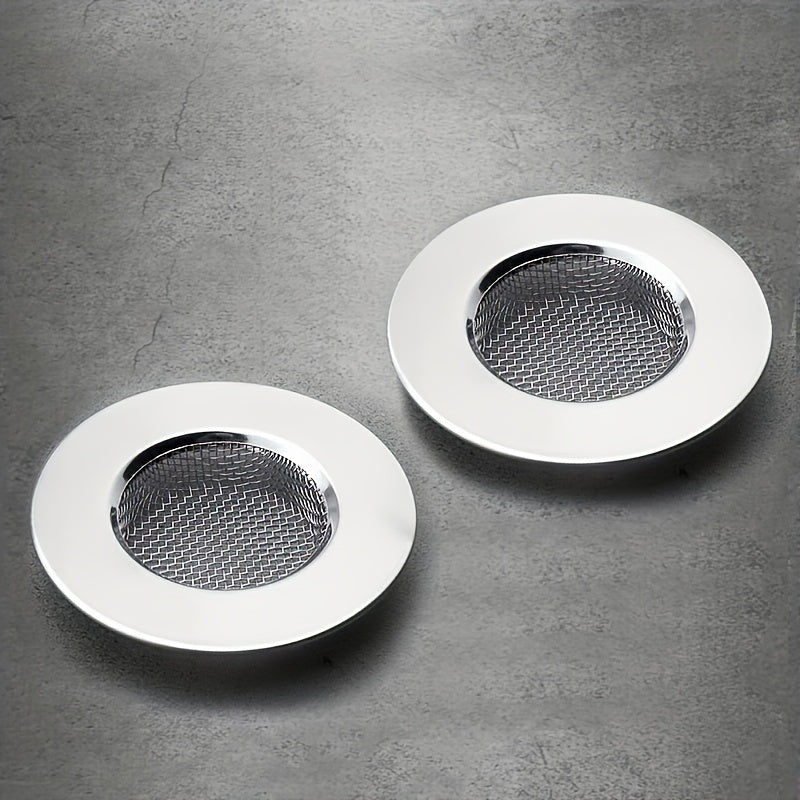 Stainless Steel Sink Drain Filter Set Anti-Clogging Hair Food Catcher for Bathroom and Kitchen