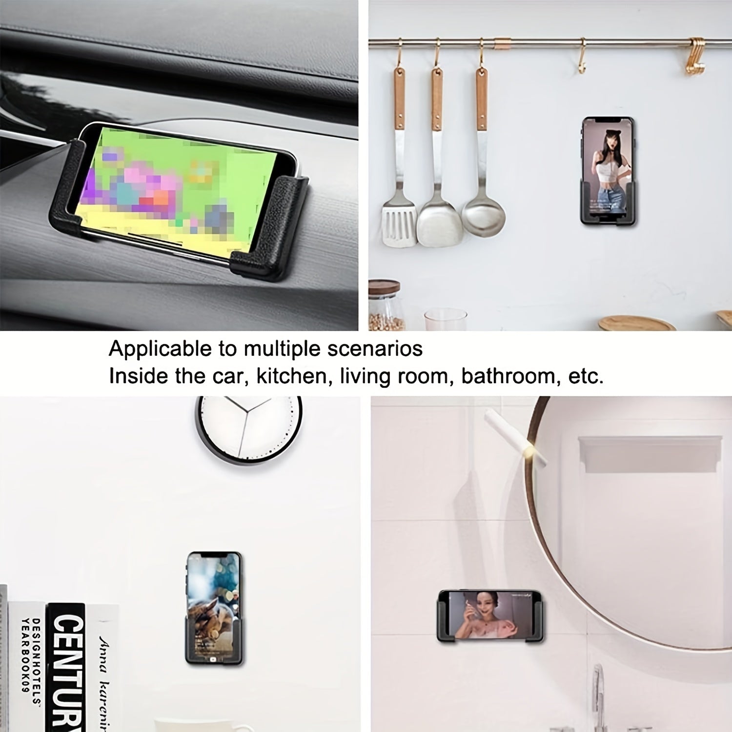 Soporte universal para teléfono de coche ultraligero y portátil, sin ocupar espacio