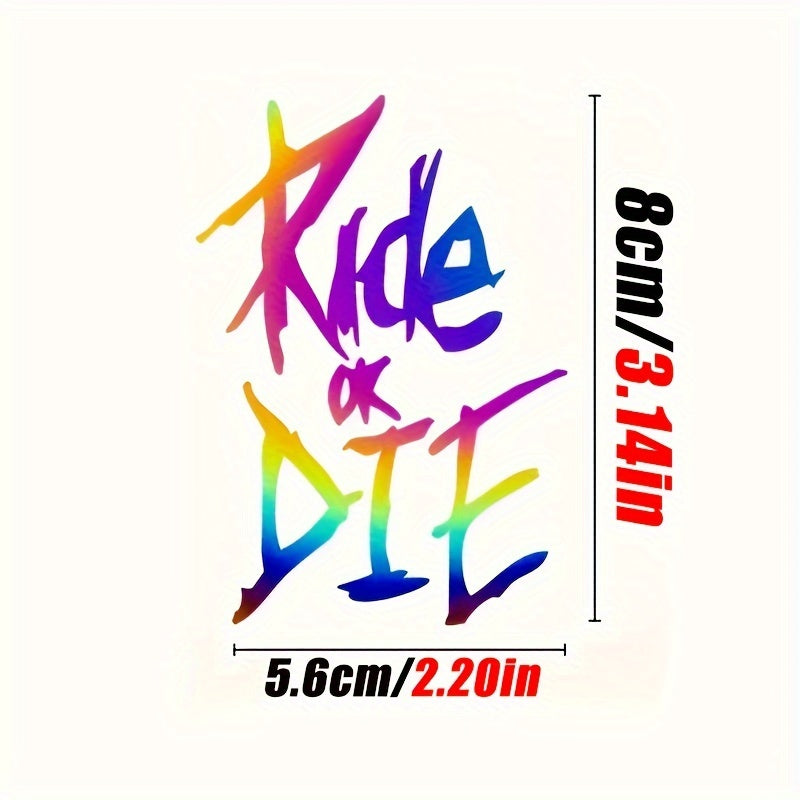 Pegatinas para cuadro de bicicleta, calcomanías Ride Or Die para MTB, motocicleta, bicicleta, decoración
