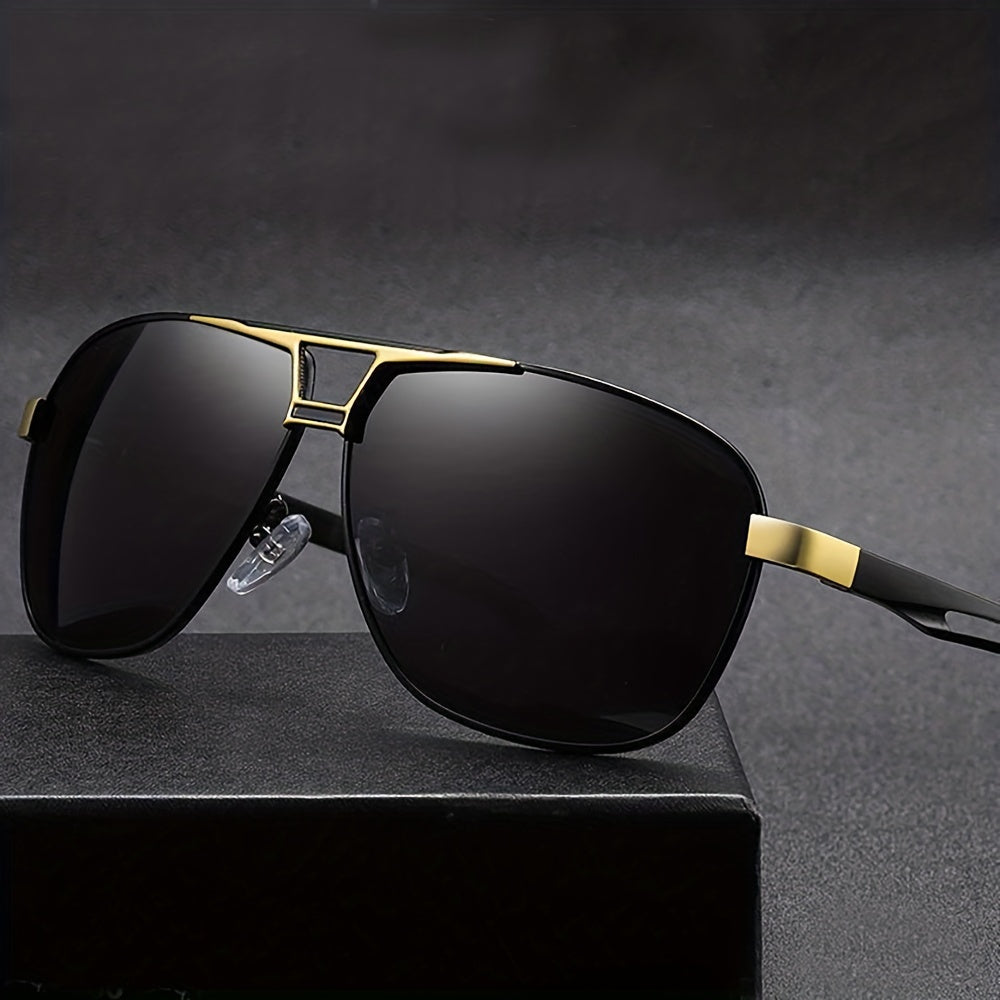 Unisex Metal Frame Polarized Fashion Sunglasses for Outdoor Sports and Travel