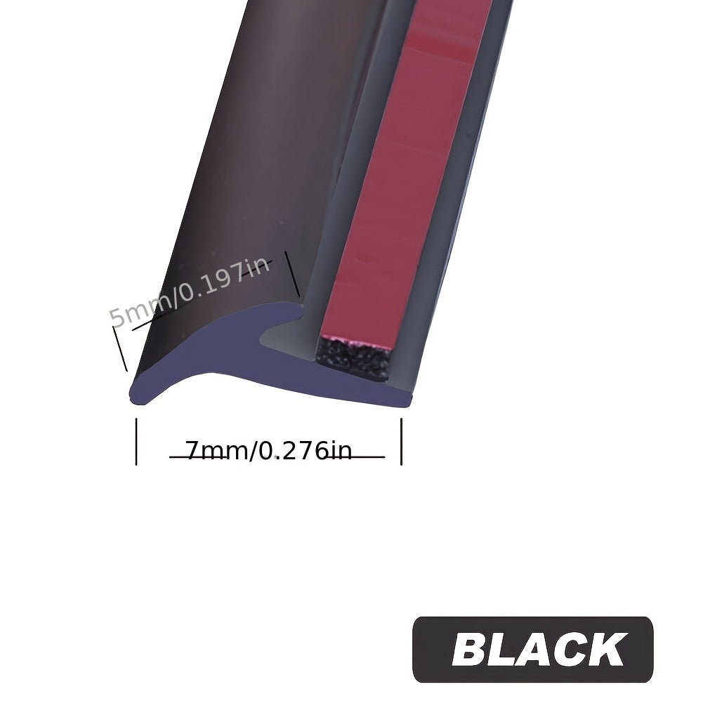 Car Rubber Seal Strip 5m EPDM Weatherproof Shockproof Dustproof Black Red