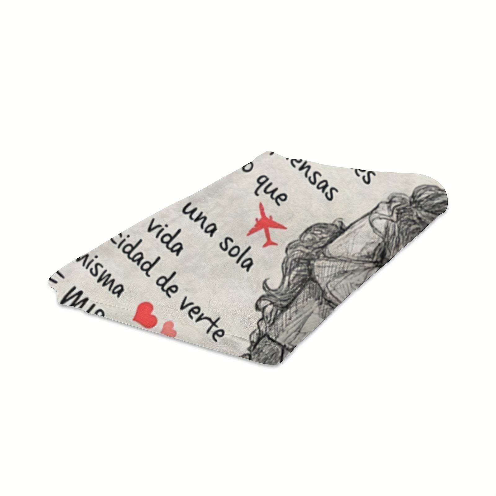 Soft Flannel Throw Blanket for Women Valentine's Day Gift Cozy All-Season Bed Cover