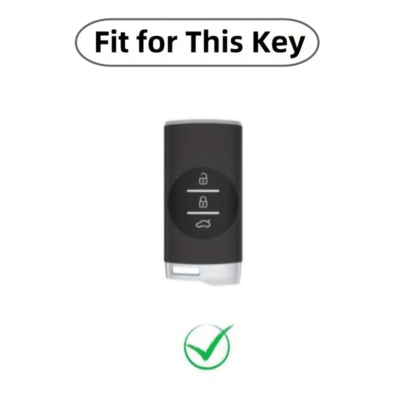 Silicone Car Key Fob Cover Scratch-Resistant Anti-Slip for SUV and Sedan