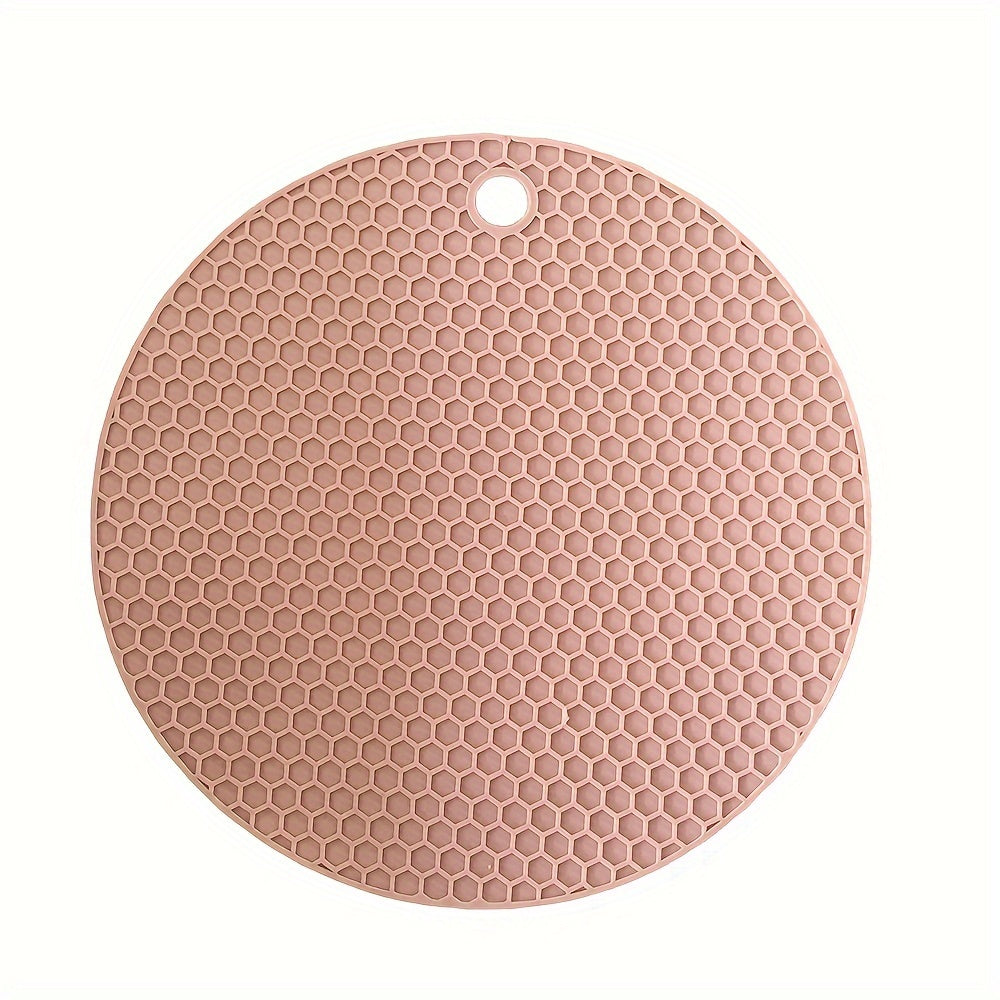 Round Heat Insulation Placemats Non-Slip Cup Coasters Pot Pads for Kitchen