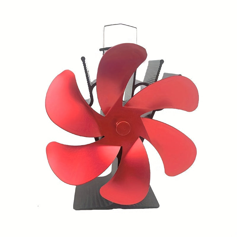 Big Fireplace Fan 6-Blade Heat Powered Stove Fan for Efficient Heating
