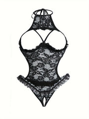Mono de cuerpo de algodón para mujer de talla grande con ajuste sexy