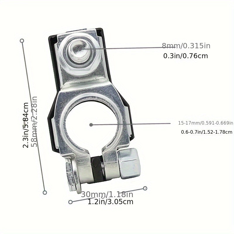 Battery Terminal Clamps Copper Alloy Car Battery Connectors No Electricity Required