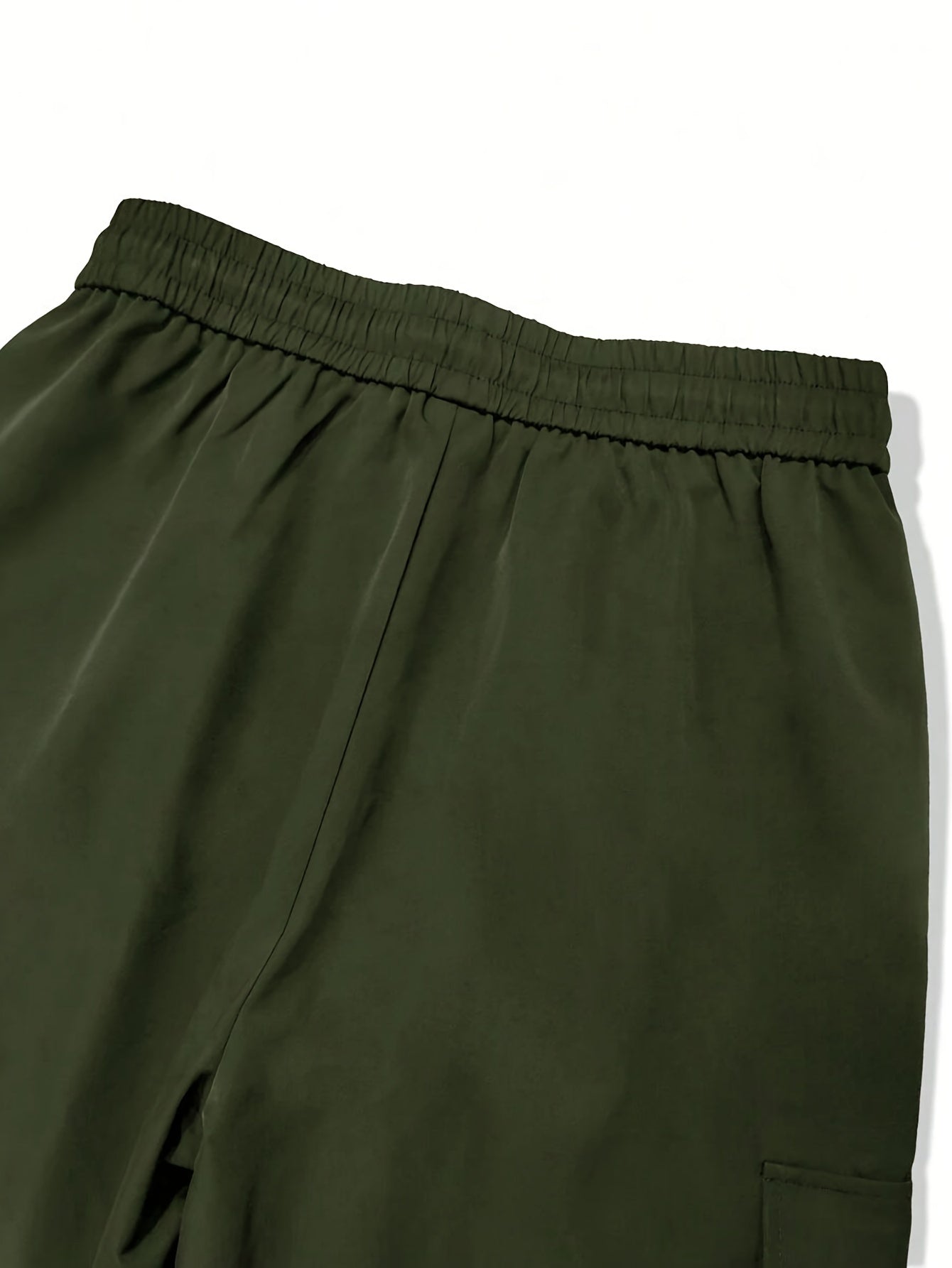 Men's Plus Size Cargo Pants Solid Color Casual Regular Fit Polyester Set of Two