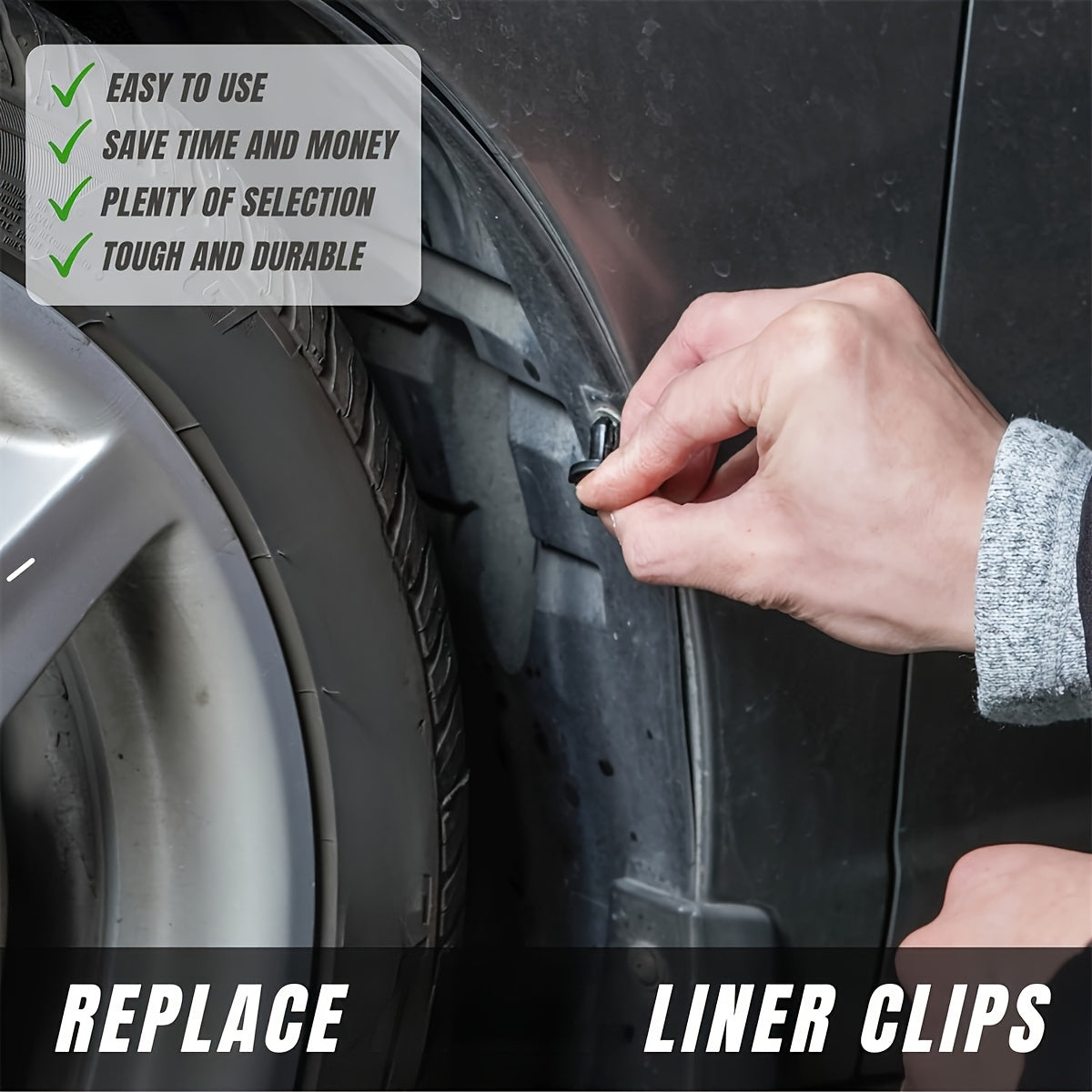 Набор пластиковых клипс для бамперов автомобиля 100/190 шт. авто-кнопки