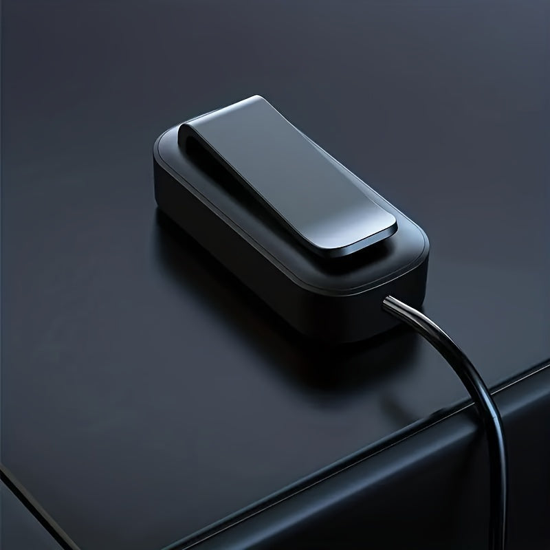 Car 6-Port Fast Charger Extension Cable With Type-C USB and Anti-slip Clamp