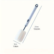 Long-Handle Sponge Cleaning Brush with Detachable Cup and Bottle Brush