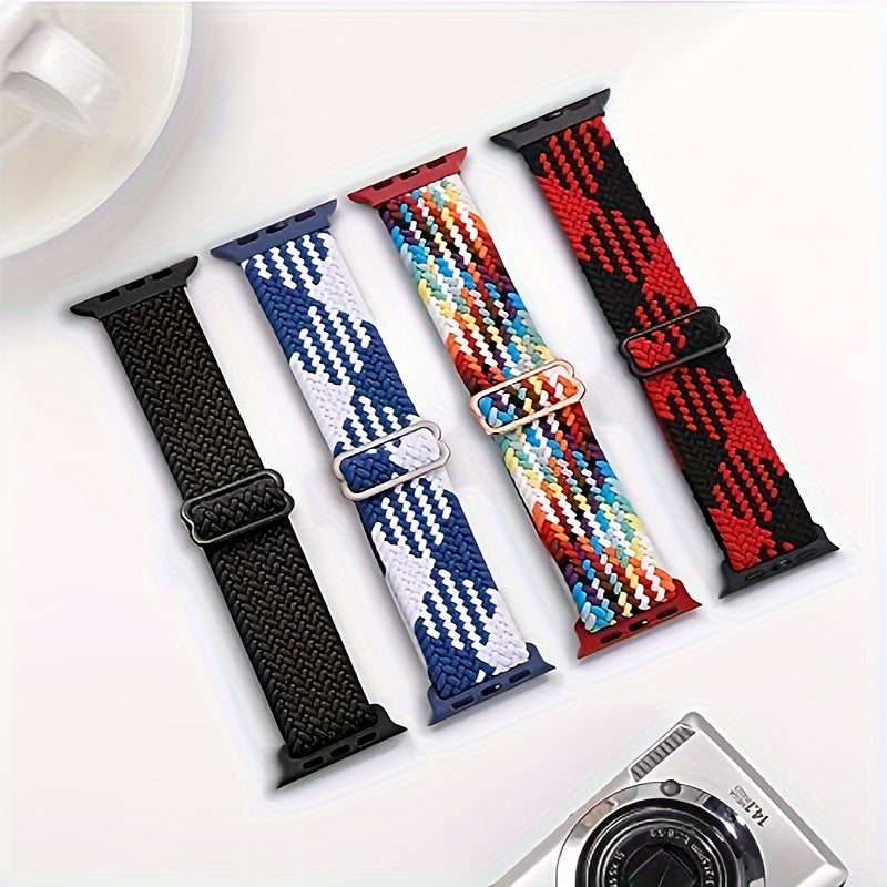 Nylon Watch Band for Smartwatch 38mm-49mm Men Women with Metal Clasp