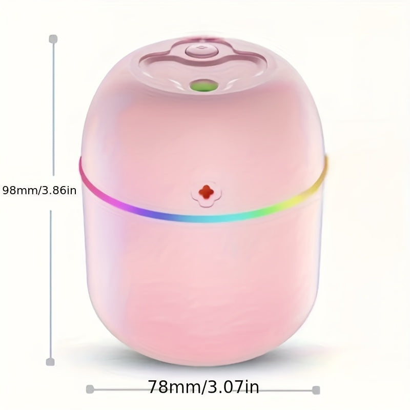 USB Aroma Diffuser Humidifier Set with Colorful LED Lights, 3 Sizes
