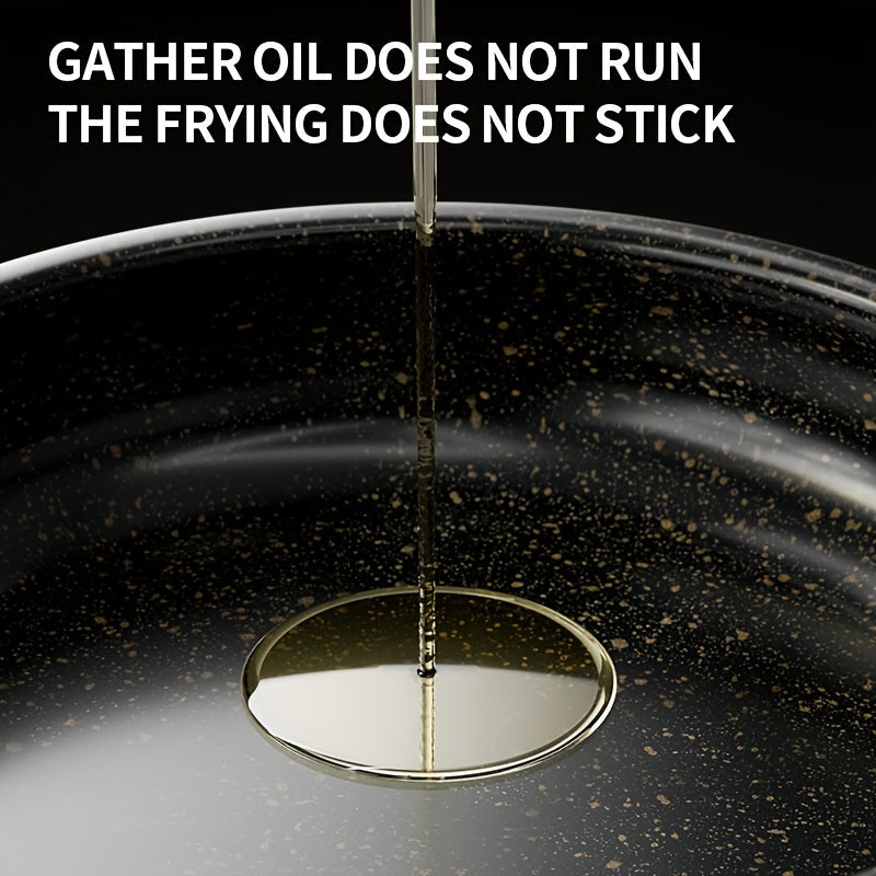 12-Piece Stainless Steel Cookware Set Non-Stick Pots with Golden Handles and Silicone Kitchenware