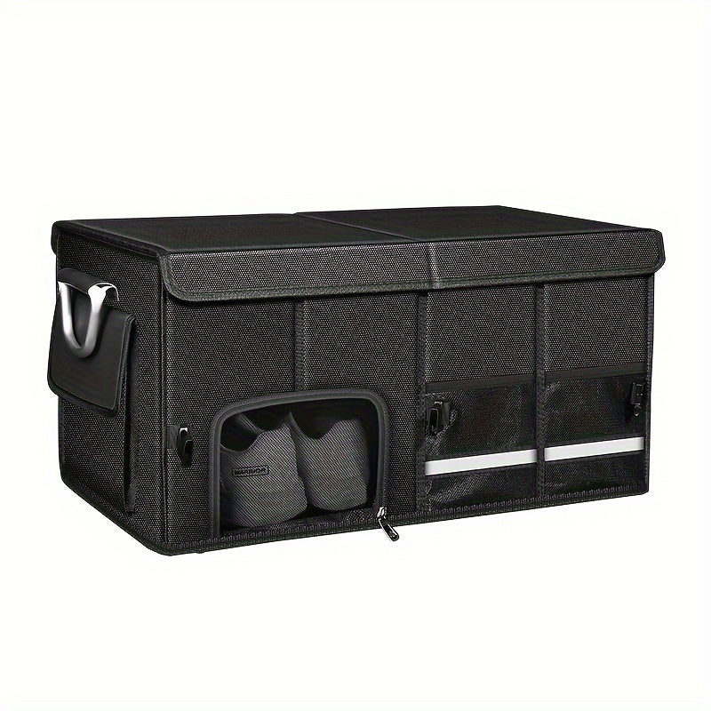 Universal Car Trunk Organizer Waterproof Foldable Storage Bag with 3 Compartments