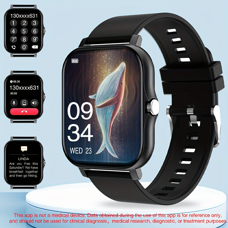 Unisex Smartwatch with Multiple Sports Modes Message Notifications and Stylish Design