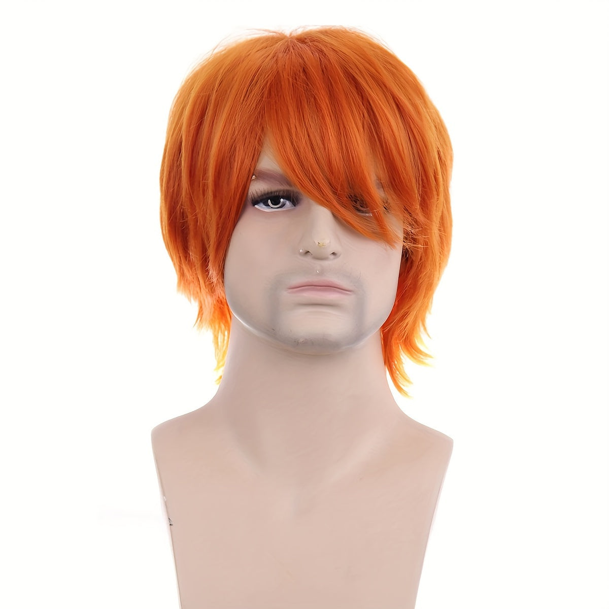 Unisex Curly Full Top Anime Cosplay Wig Head Cover for Costume and Party