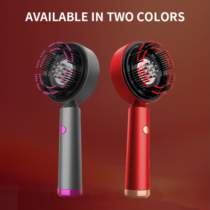Electric Scalp Massager Comb with 3 Modes Rechargeable Battery Interchangeable Heads