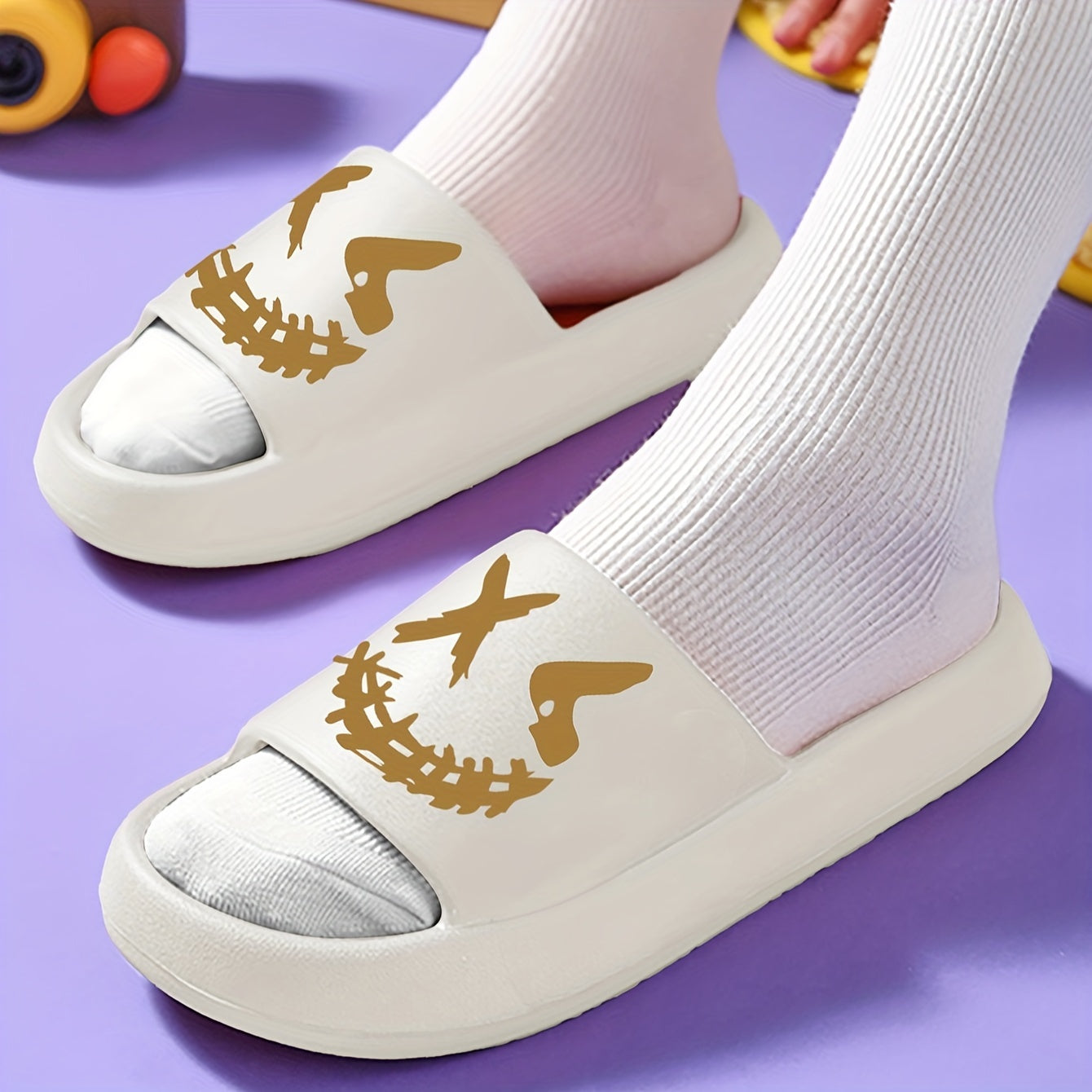 Open-Toe Boys Slippers All-Season Lightweight EVA Casual Indoor Outdoor