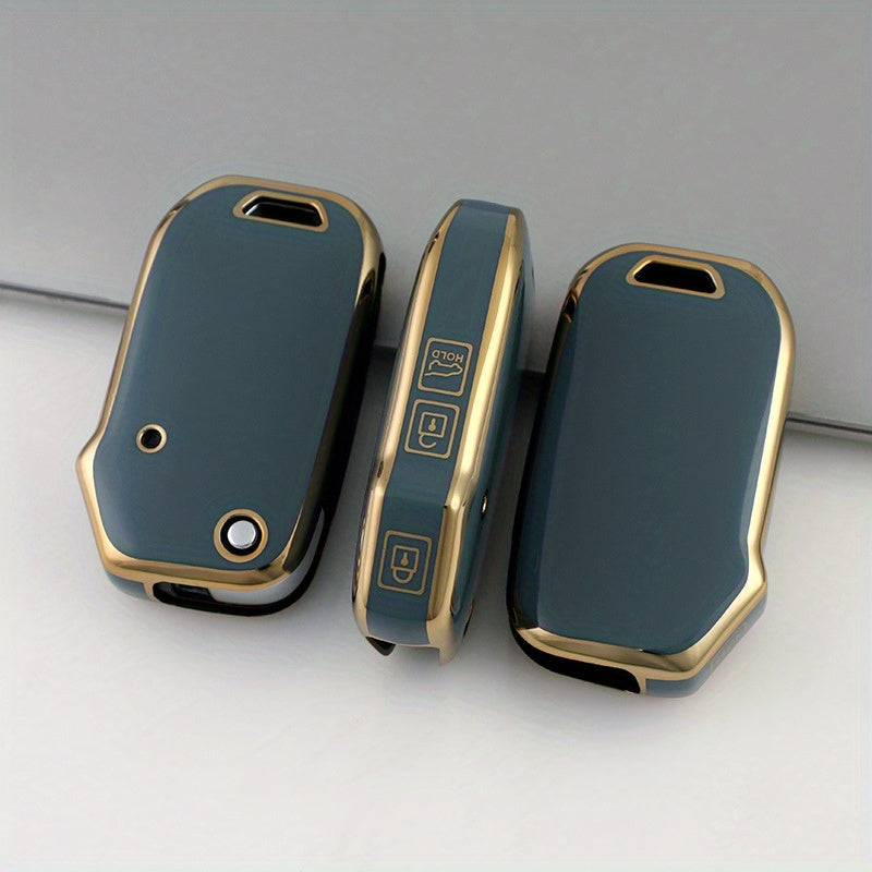 Universal TPU Flip Key Fob Cover for Car Remote with Protective Holder