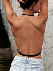 Wireless Push-Up Bra with Adjustable Backless Straps for Comfortable Fit in Multiple Sizes