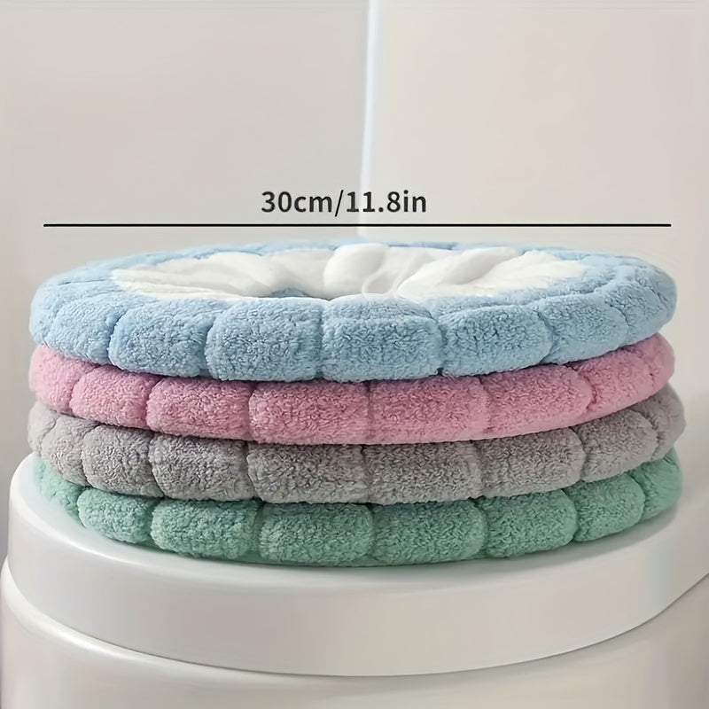 Washable Knitted Toilet Seat Cushion Warm and Comfortable