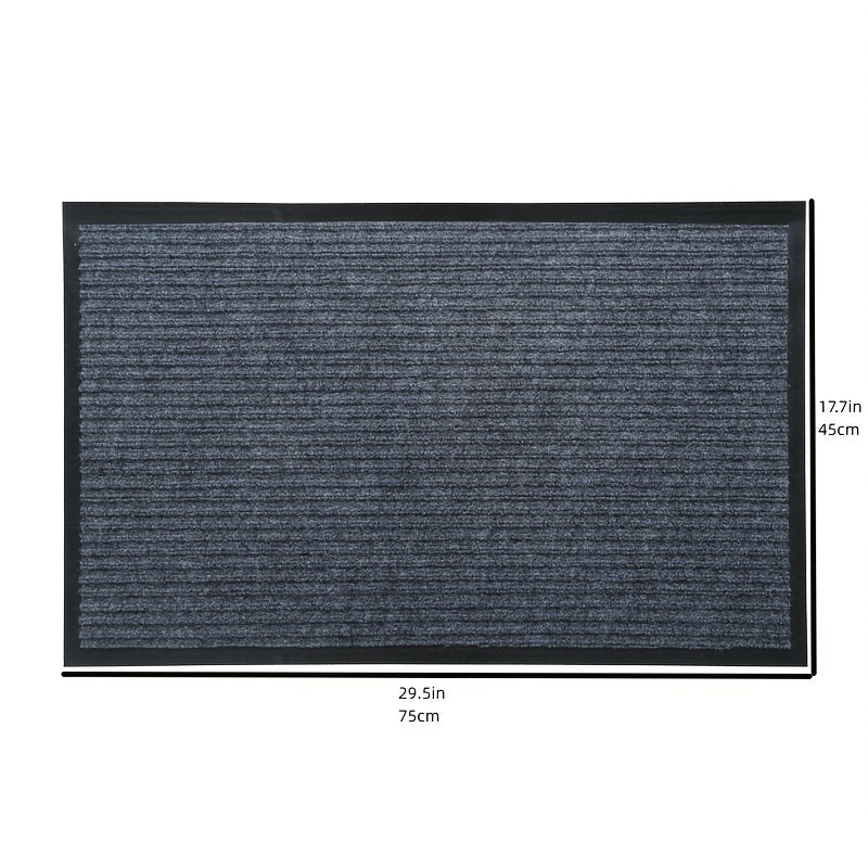 Alfombra impermeable geométrica para interior y exterior, entrada, 45x75cm, de alto tráfico
