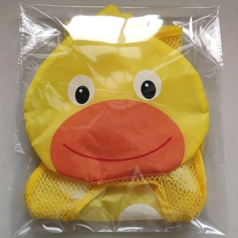 Мешок для хранения игрушек для ванны с тематикой животных, сетчатый мешок с присосками, прочный PVC