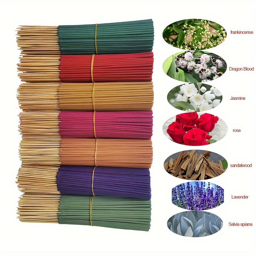 Aromatherapy Sticks Set 140 Pieces Assorted Flavors for Home Office Yoga Meditation
