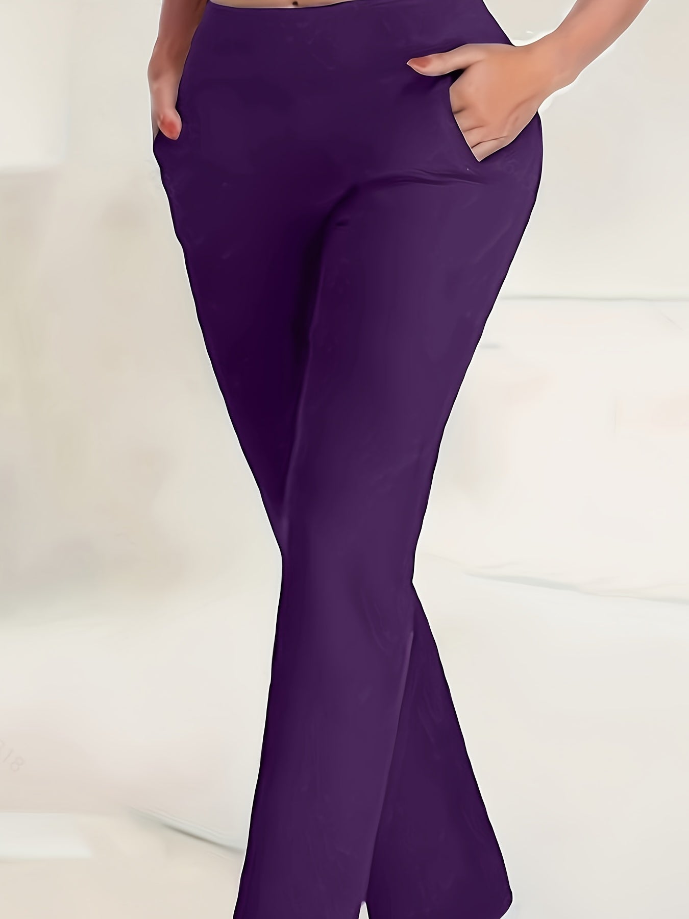 Pantalones cargo de talla grande para mujer de cintura alta con bolsillos, comodidad en todas las estaciones