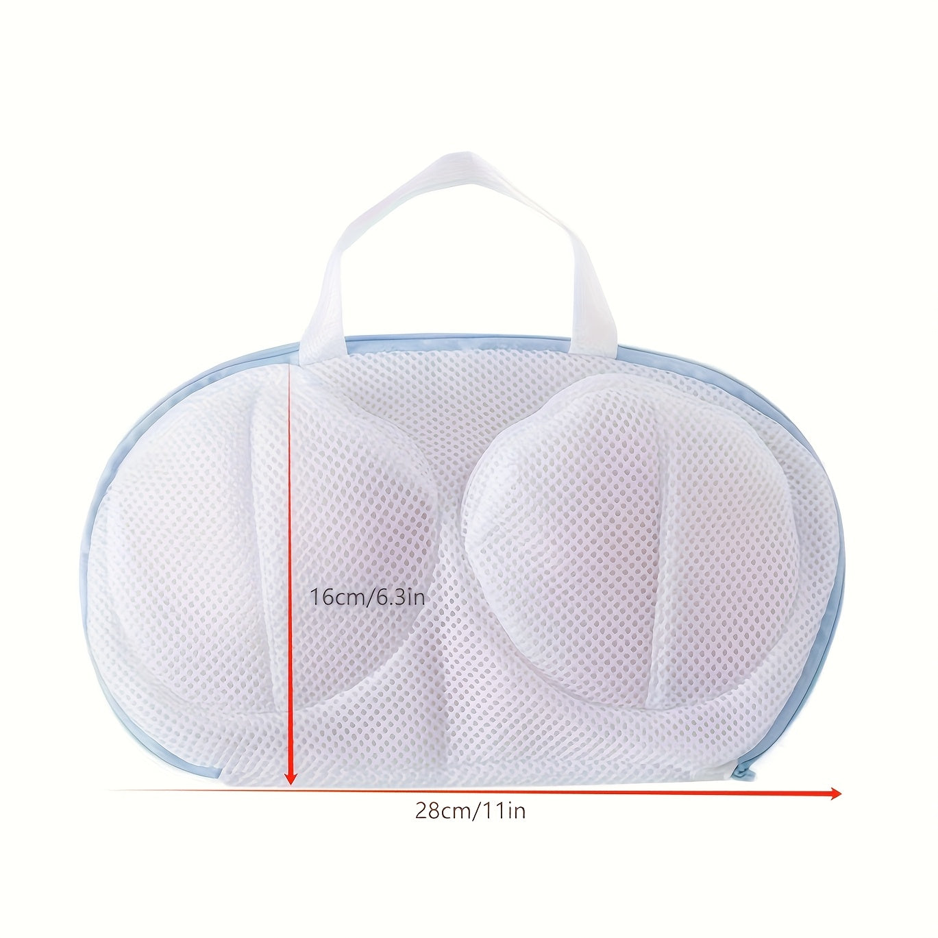 Mesh Laundry Bag for Delicates Bra Storage Zippered Round Design