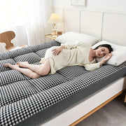 Extra Thick Breathable Quilted Mattress Topper with Elastic Straps All-Season Comfort