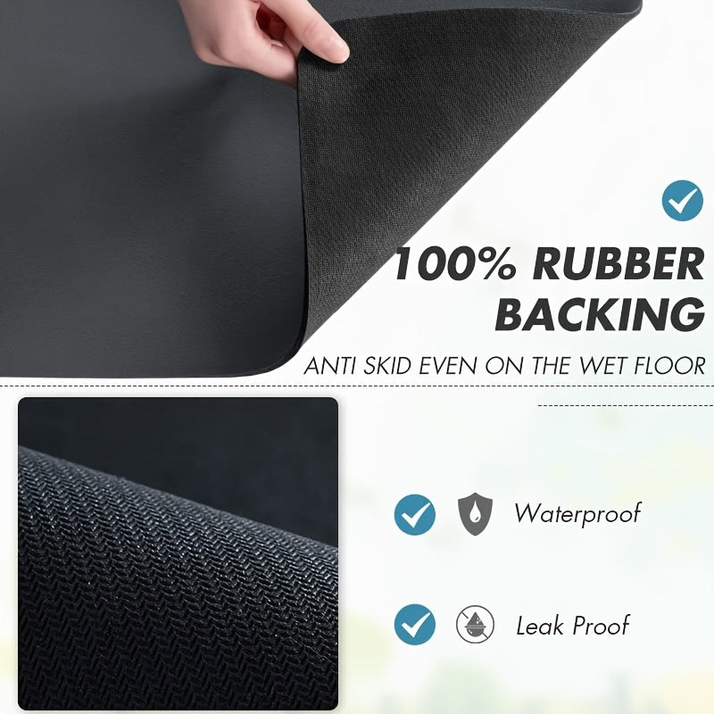 Декоративный рождественский коврик для пола с цветочным узором, изготовлен из диатомита, нескользящая резиновая подложка, можно стирать в стиральной машине, быстросохнущий мягкий коврик для душа, трикотаж с коротким ворсом, подходит для ванной комнаты.