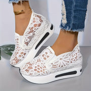Women's Hollow-Out Low-Top Sneakers, Breathable, Lightweight, Casual Outdoor Shoes